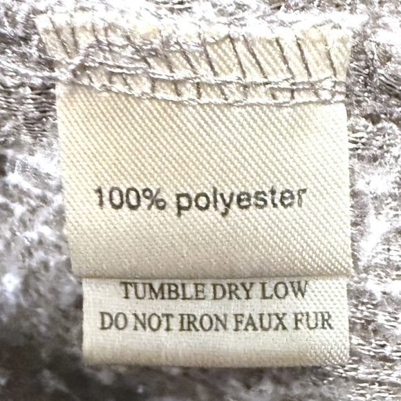 True Grit Mens Frosty Tipped Sherpa Quarter Zip Pullover Brown Tan Size M - Picture 6 of 7